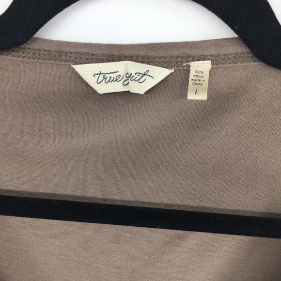 True Grit Tan Button Down Top - Picture 5 of 9